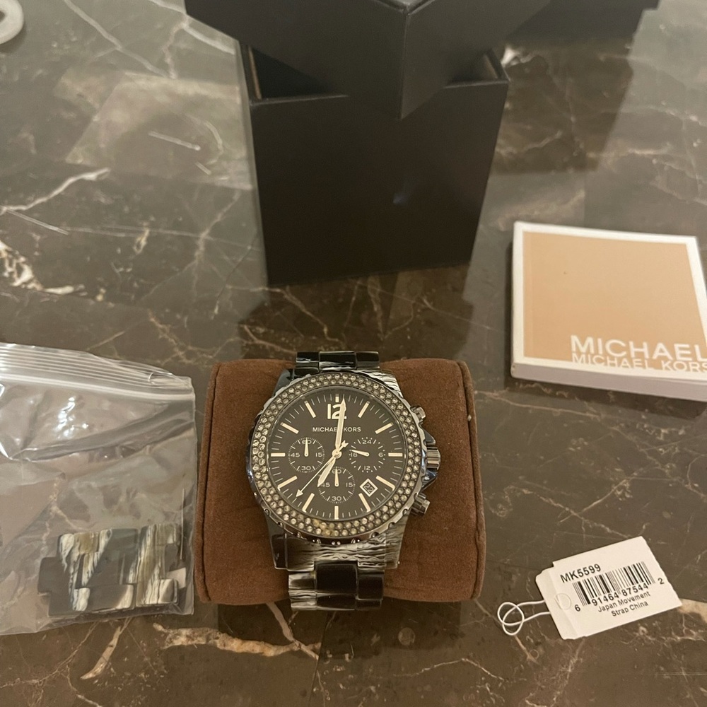 Michael Kors ladies watch large face tortoise